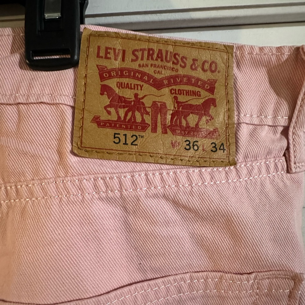 Levis 512 36x34 men’s pink jeans - Picture 2 of 2